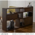 Like(ライク) ラック(ロータイプ/幅90cm) ブラウン 写真9