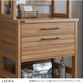 LAFIKA(ラフィカ)キッチンラック(ハイタイプ・60cm幅) キッチン収納 ラック オープン収納 引出し 引出し収納 有孔ボード 北歐 ナチュラル LF180-60HC-NA 写真9