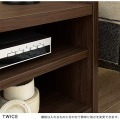 TWICE(トワイス) テレビ台 ローボード(幅120cm) テレビボード 収納 リビング収納 40型 40V 幅120cm コンパクト 天然木 おしゃれ ブラウン TW37-120L-BR 写真9