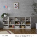 NEFLAS(ネフラス) オープンシェルフ(幅120cm) ホワイト 写真9