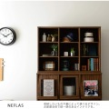 NEFLAS(ネフラス) オープンシェルフ(幅120cm) シェルフ ディスプレイ オープンラック 収納 ディスプレイ収納 棚 収納 リビング収納 ブラウン NF80-120OP-BR 写真9