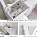フォーフル ANRI(アンリ) ドレッサー80cm幅 ホワイト AN70-80D-WH ドレッサー デスク 兼用 ドレッサーデスク コンパクト メイク 椅子付き 可愛い おしゃれ 写真9
