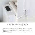 ルーター収納 キャビネット 壁面収納 隠す コード収納 幅35 奥行15 ケーブルボックス 木製 コンセントカバー DEUTYキャビネット DT60-35C 写真9